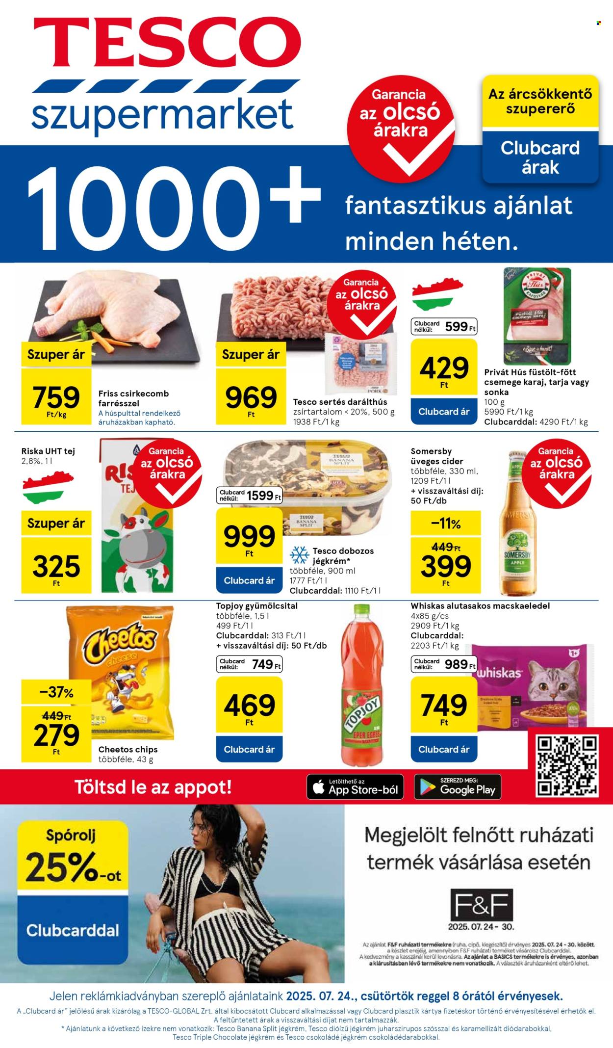 TESCO akciós újságok - 2025.07.24 - 2025.07.30. Oldal 1