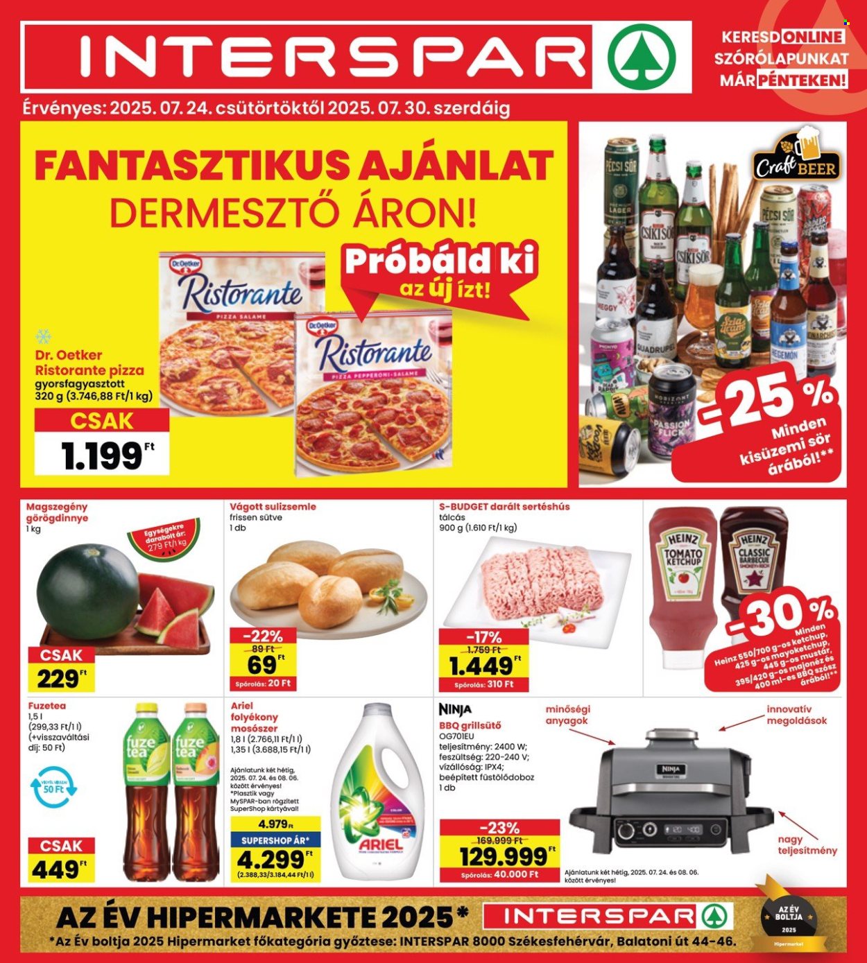 INTERSPAR akciós újságok - 2025.07.24 - 2025.07.30. Oldal 1