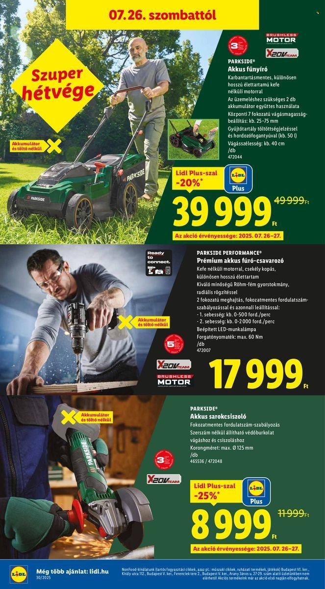 Lidl akciós újságok - 2025.07.24 - 2025.07.30. Oldal 34