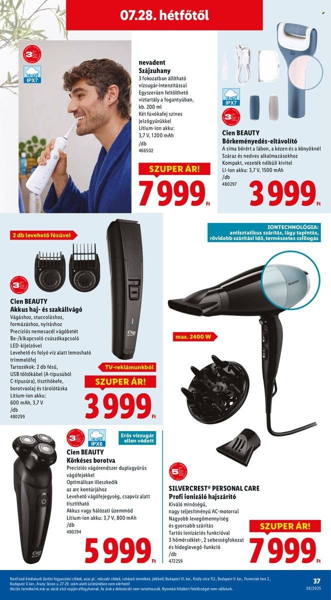 Lidl akciós újságok - 2025.07.24 - 2025.07.30. Oldal 37