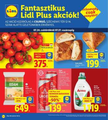 Újság Lidl - 2025.07.24 - 2025.07.27.