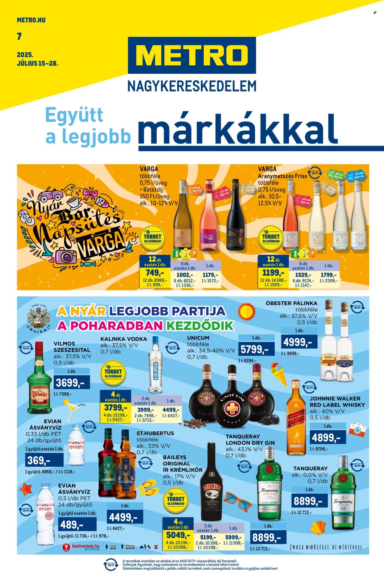 Metro akciós újságok - 2025.07.15 - 2025.07.28. Oldal 1