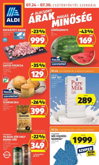Újság Aldi - 2025.07.24 - 2025.07.30.