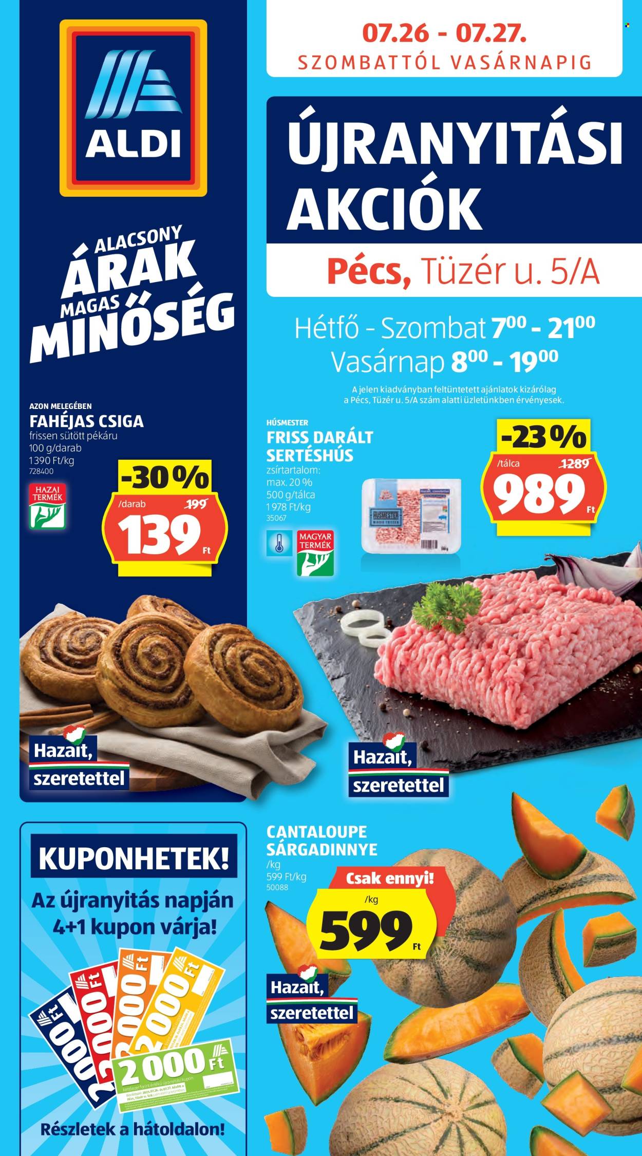Aldi akciós újságok - 2025.07.26 - 2025.07.27. Oldal 1