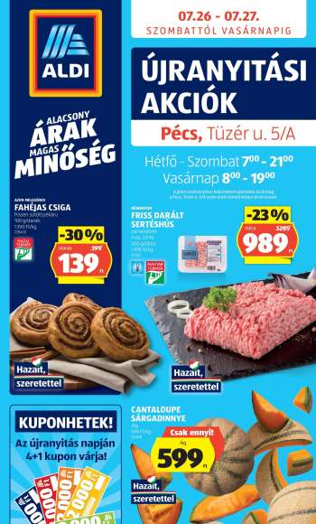Újság Aldi - 2025.07.26 - 2025.07.27.