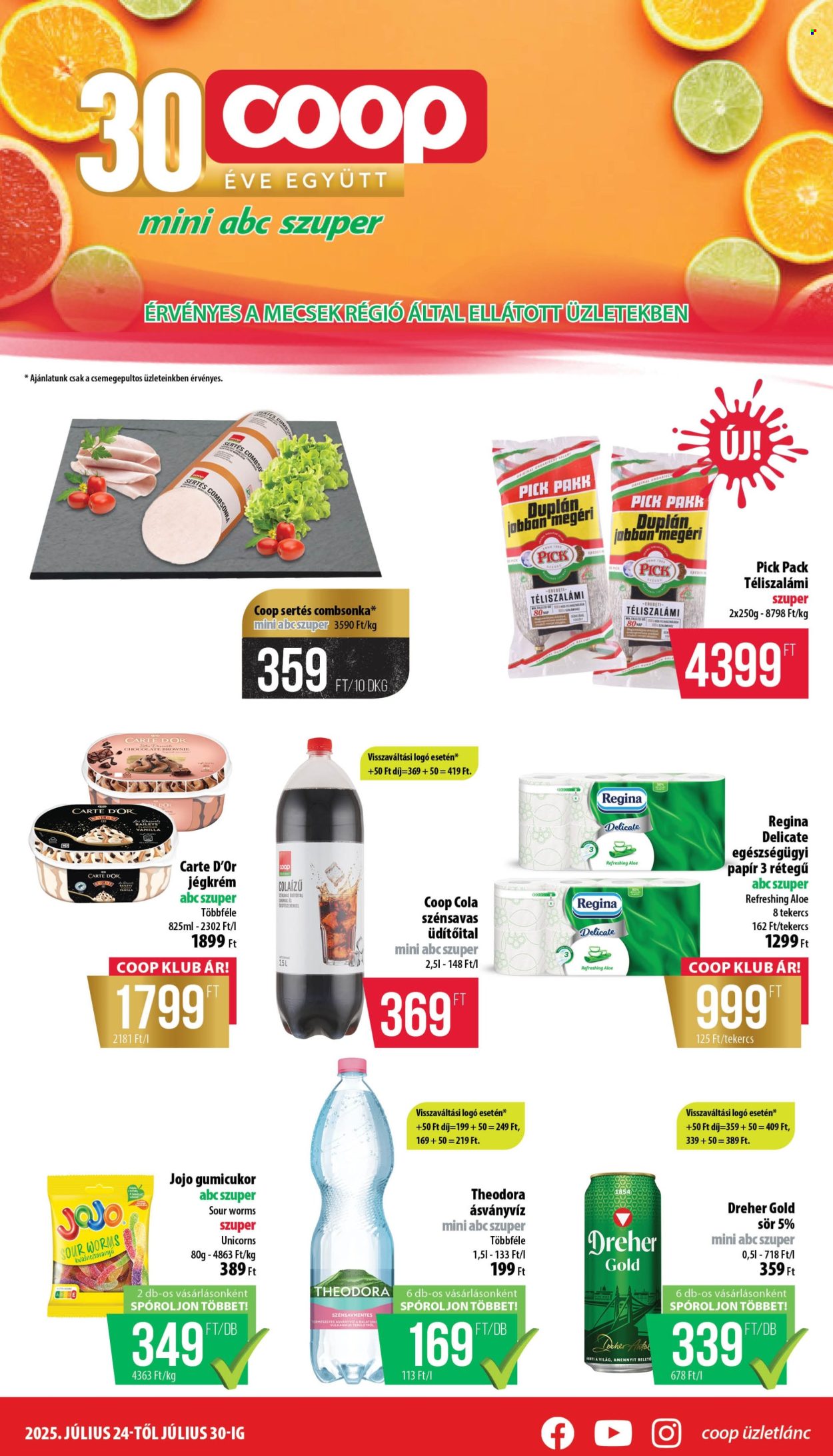 Coop akciós újságok - 2025.07.24 - 2025.07.30. Oldal 1