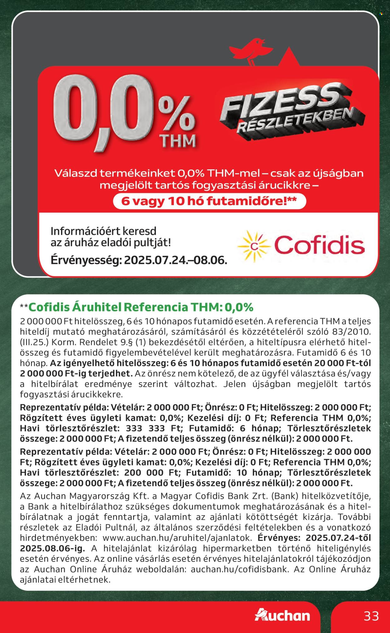 Auchan akciós újságok - 2025.07.24 - 2025.08.06. Oldal 33