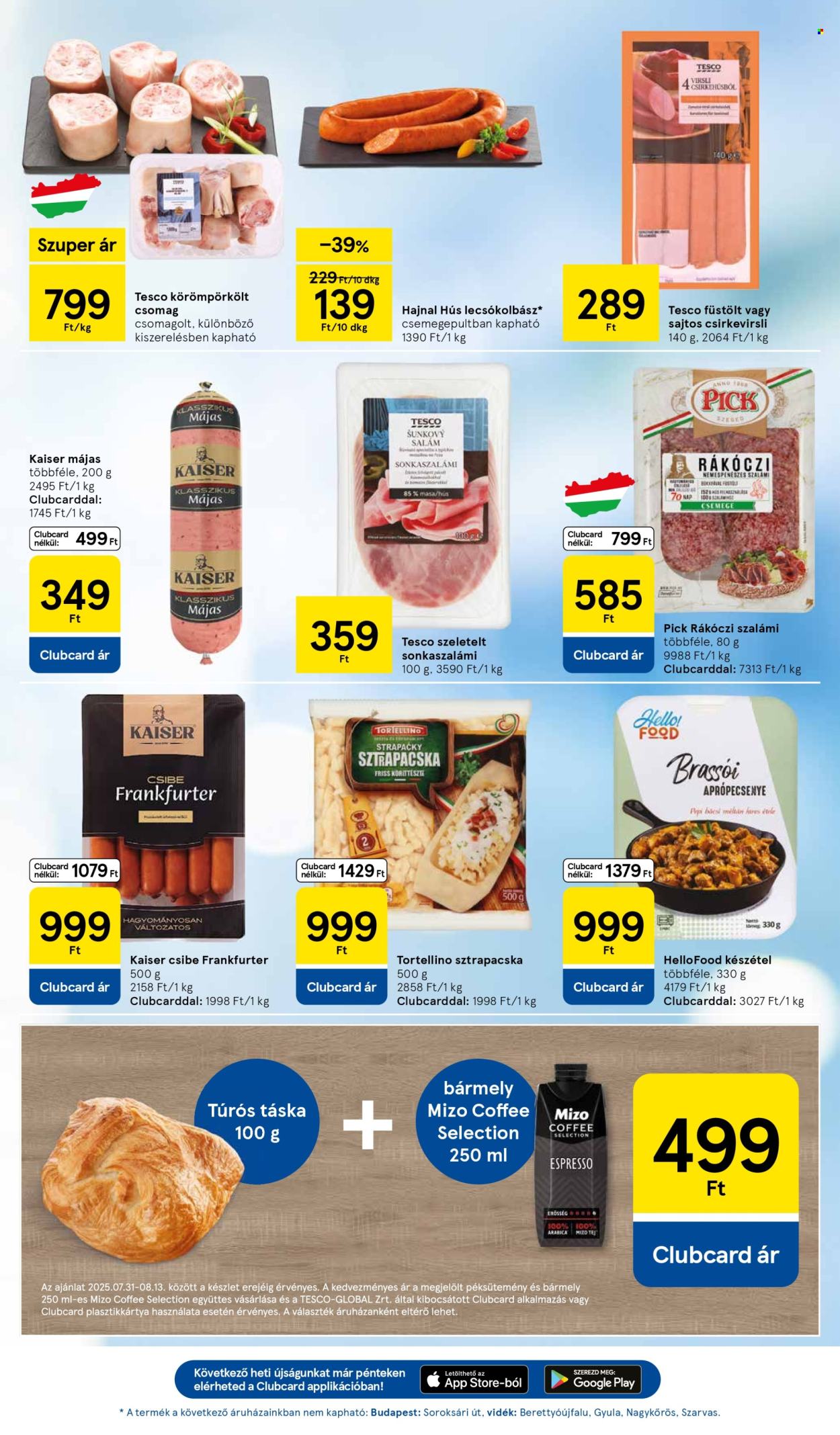 TESCO akciós újságok - 2025.07.31 - 2025.08.06. Oldal 3