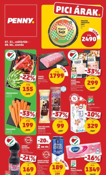 Újság Penny Market - 2025.07.31 - 2025.08.06.