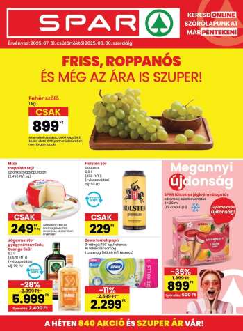 Újság SPAR - 2025.07.31 - 2025.08.06.