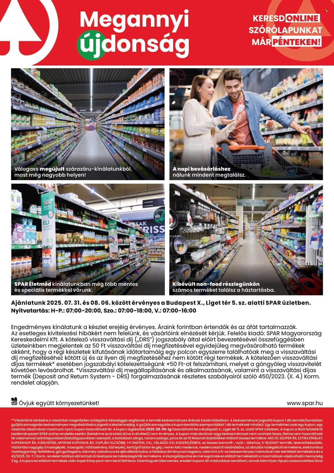 SPAR Szupermarket akciós újságok - 2025.07.31 - 2025.08.06. Oldal 2