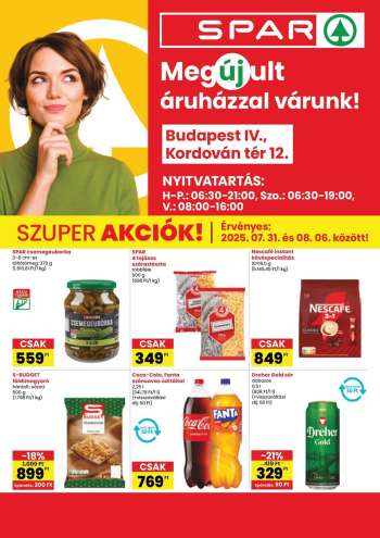 Újság SPAR Szupermarket - 2025.07.31 - 2025.08.06.