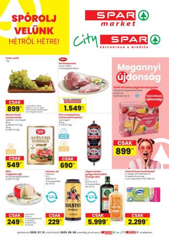 Újság SPAR - 2025.07.31 - 2025.08.06.
