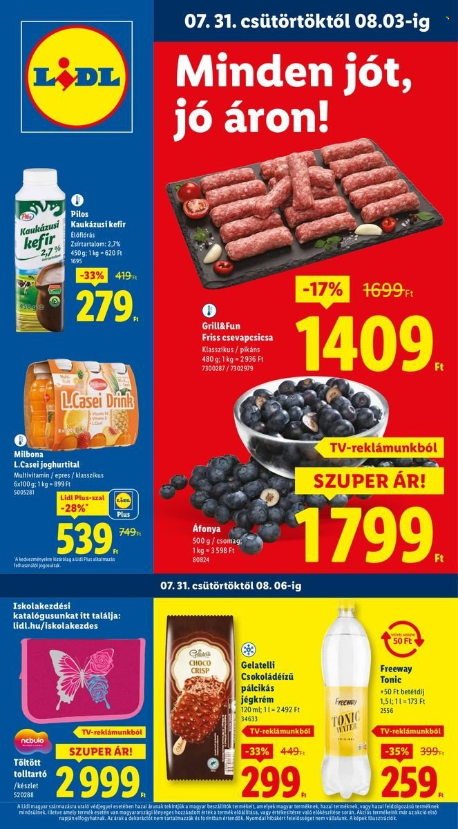 Lidl akciós újságok - 2025.07.31 - 2025.08.06. Oldal 1