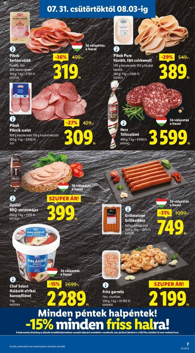 Lidl akciós újságok - 2025.07.31 - 2025.08.06. Oldal 7