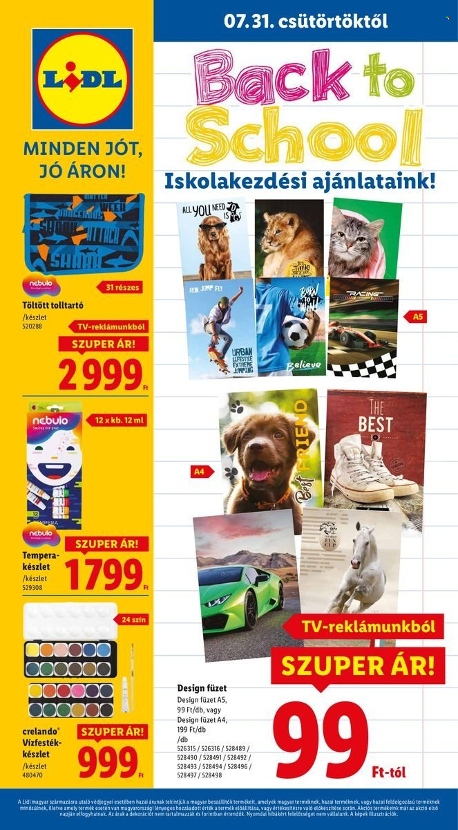 Lidl akciós újságok. Oldal 1