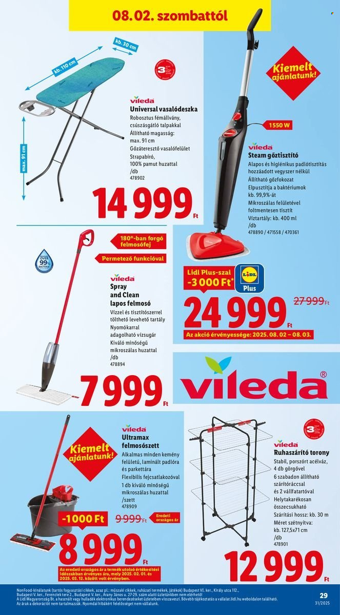 Lidl akciós újságok - 2025.07.31 - 2025.08.06. Oldal 29