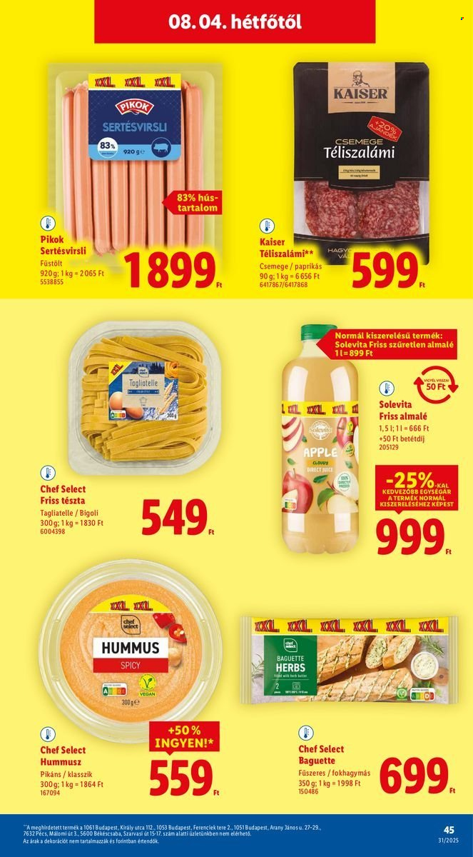 Lidl akciós újságok - 2025.07.31 - 2025.08.06. Oldal 45