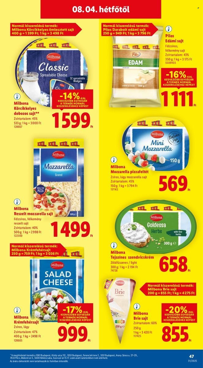 Lidl akciós újságok - 2025.07.31 - 2025.08.06. Oldal 47