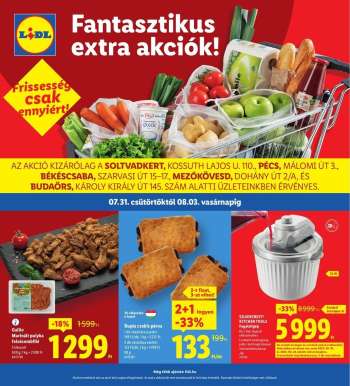Újság Lidl - 2025.07.31 - 2025.08.03.
