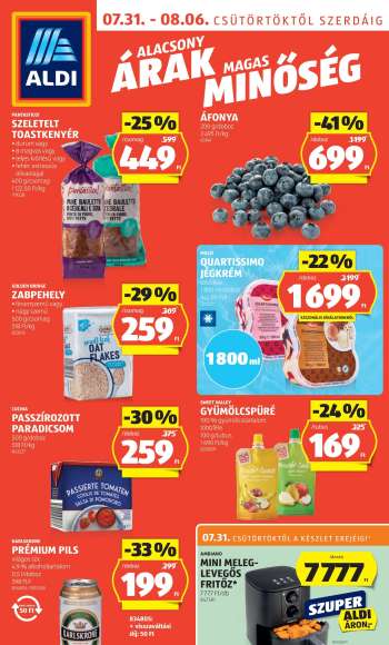 Újság Aldi - 2025.07.31 - 2025.08.06.