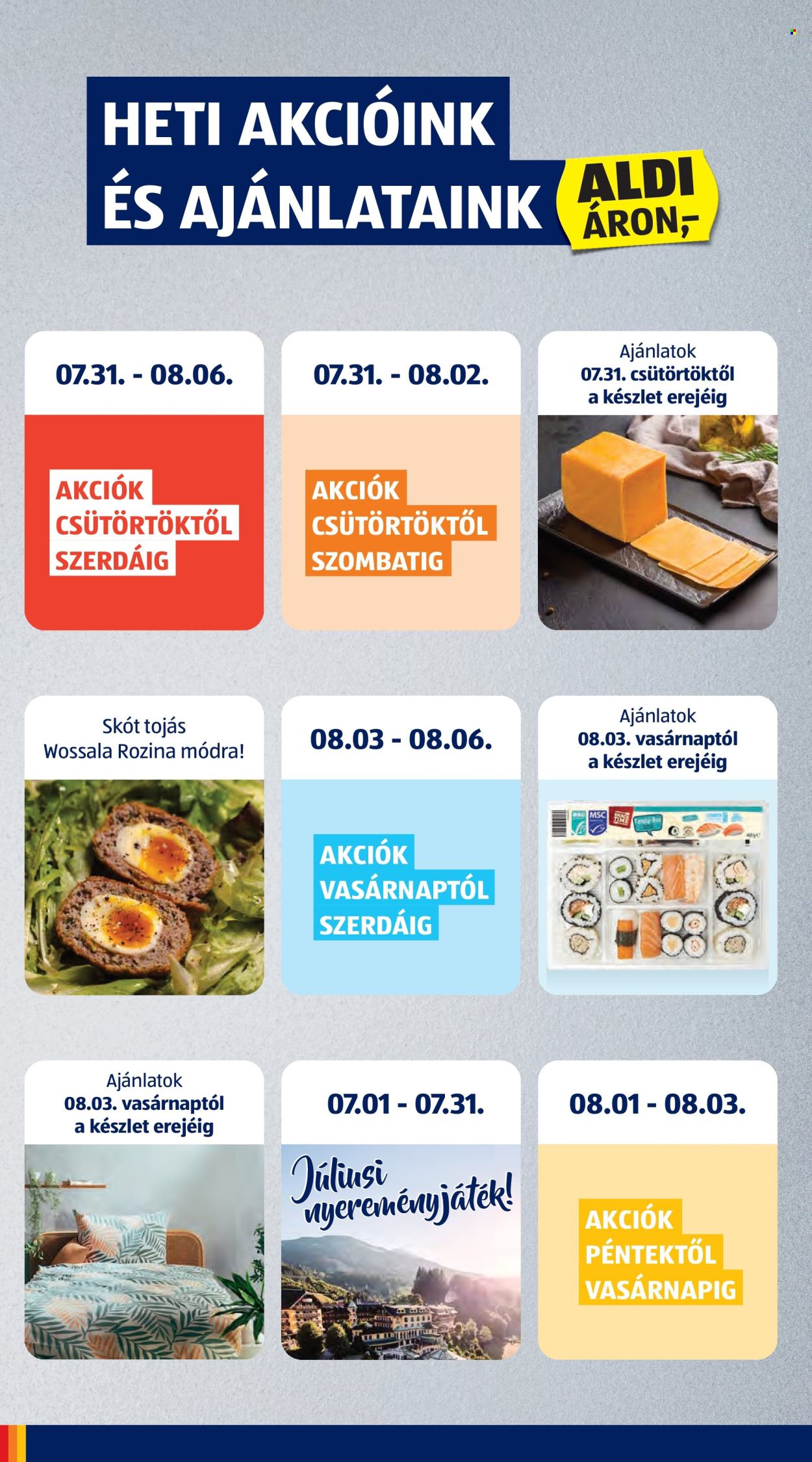 Aldi akciós újságok - 2025.07.31 - 2025.08.06. Oldal 2