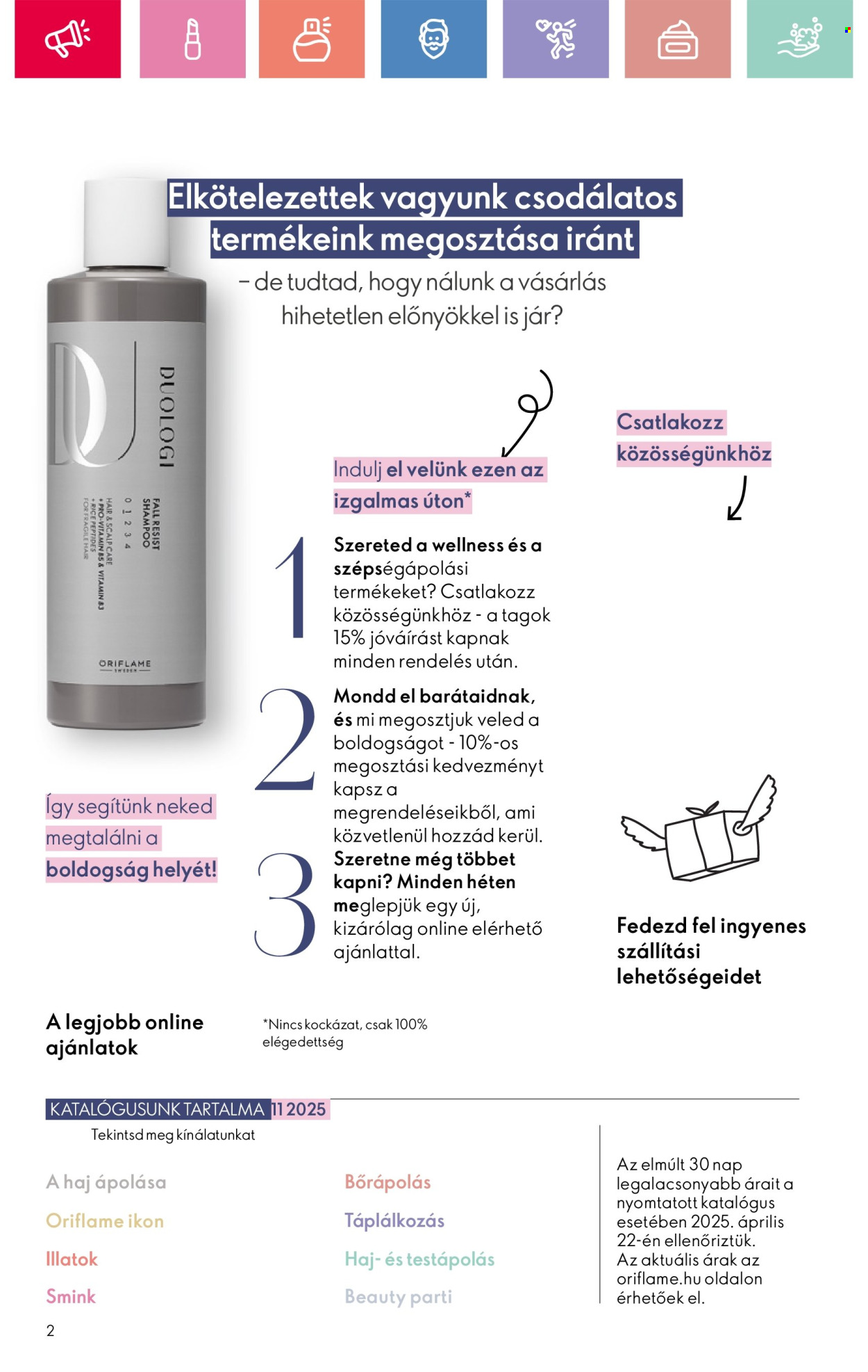 Oriflame akciós újságok - 2025.07.27 - 2025.08.16. Oldal 2