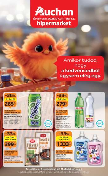 Újság Auchan - 2025.07.31 - 2025.08.13.