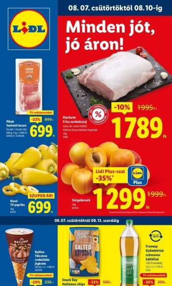 Újság Lidl - 2025.08.07 - 2025.08.13.