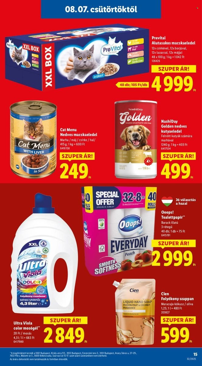 Lidl akciós újságok - 2025.08.07 - 2025.08.13. Oldal 15