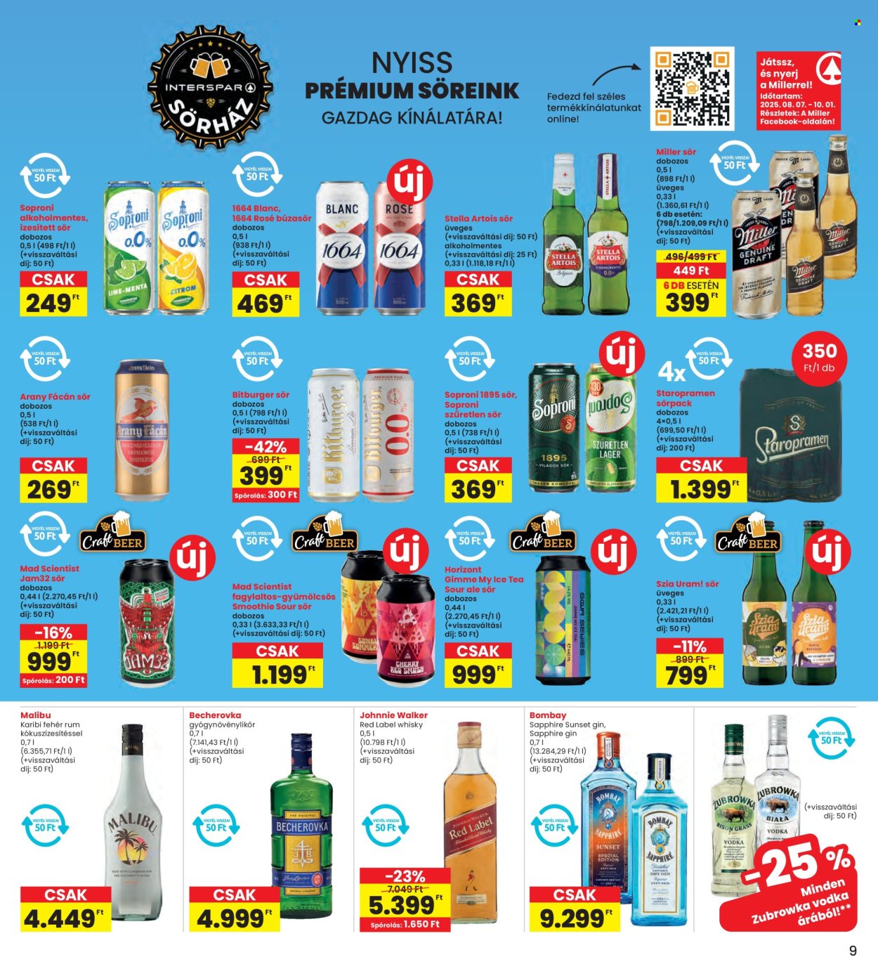 INTERSPAR akciós újságok - 2025.08.07 - 2025.08.13. Oldal 9
