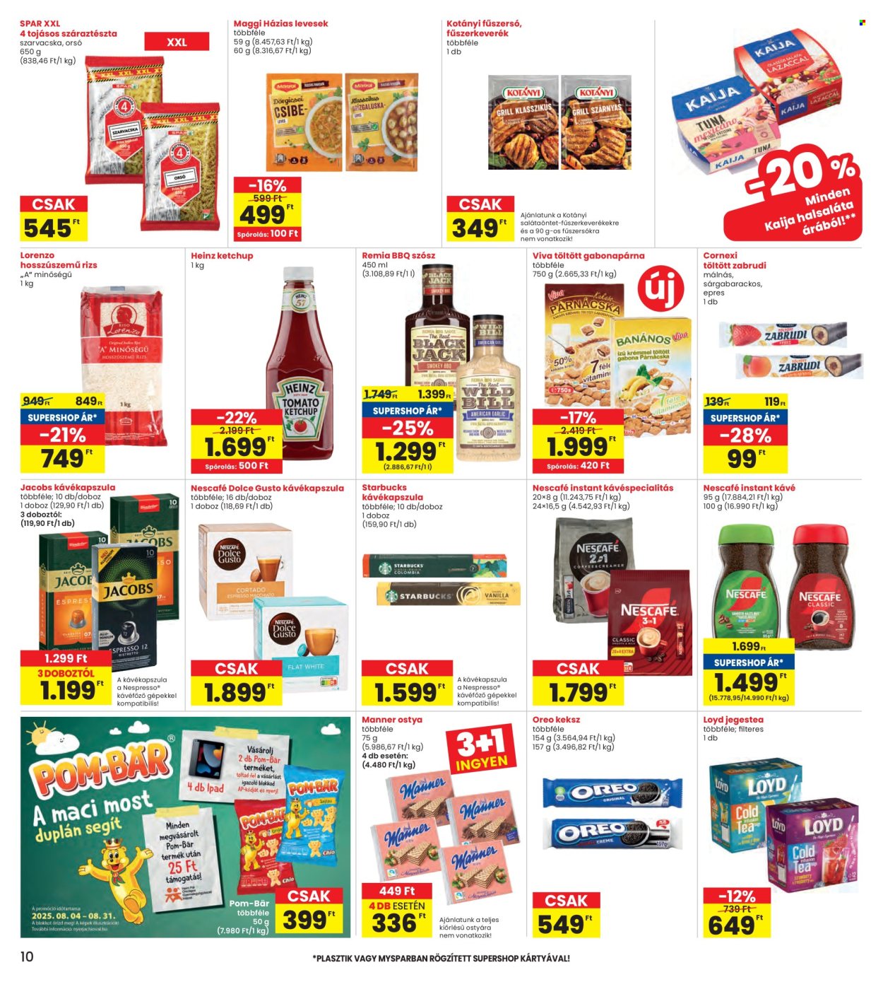 INTERSPAR akciós újságok - 2025.08.07 - 2025.08.13. Oldal 10
