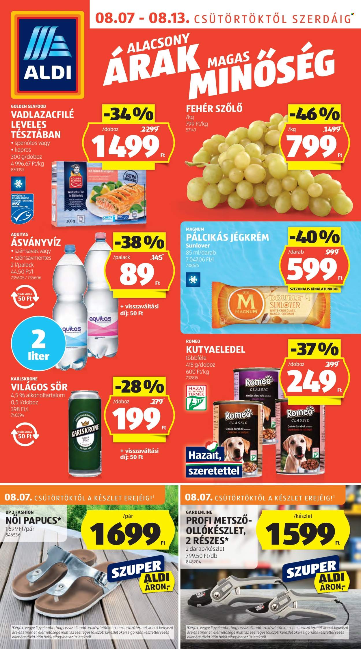 Aldi akciós újságok - 2025.08.07 - 2025.08.13. Oldal 1