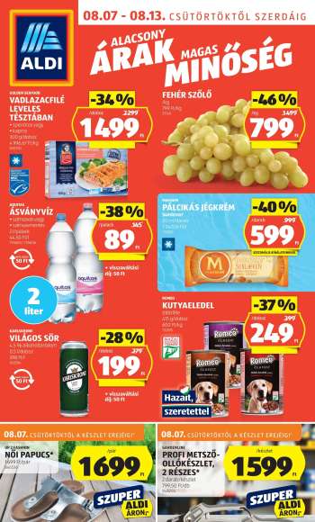 Újság Aldi - 2025.08.07 - 2025.08.13.