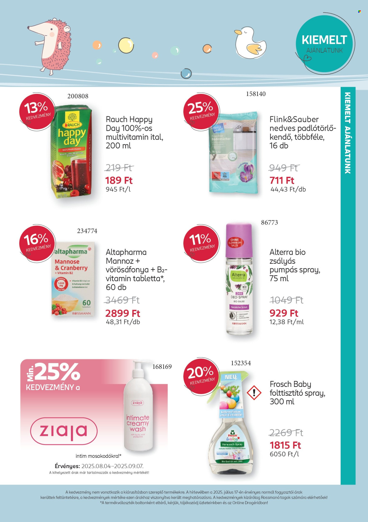 Rossmann akciós újságok - 2025.08.04 - 2025.09.07. Oldal 3