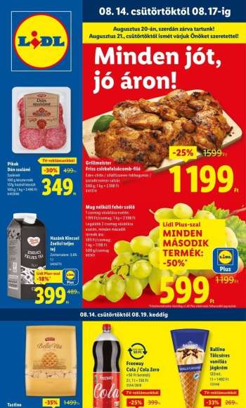 Újság Lidl - 2025.08.14 - 2025.08.20.