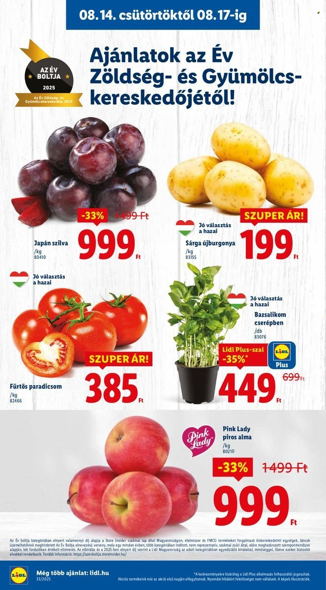 Lidl akciós újságok - 2025.08.14 - 2025.08.20. Oldal 4