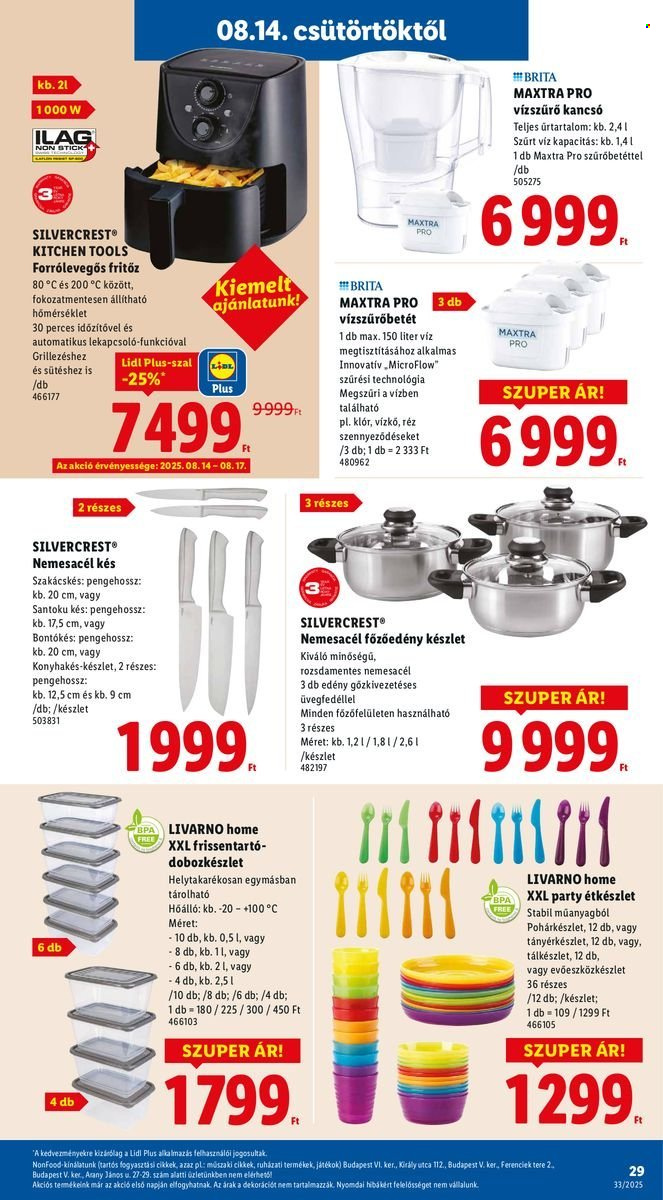 Lidl akciós újságok - 2025.08.14 - 2025.08.20. Oldal 29