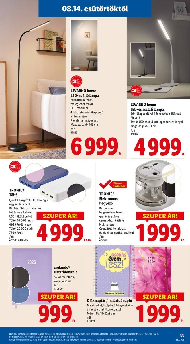 Lidl akciós újságok - 2025.08.14 - 2025.08.20. Oldal 33