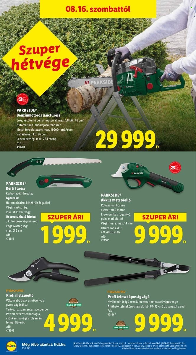 Lidl akciós újságok - 2025.08.14 - 2025.08.20. Oldal 44