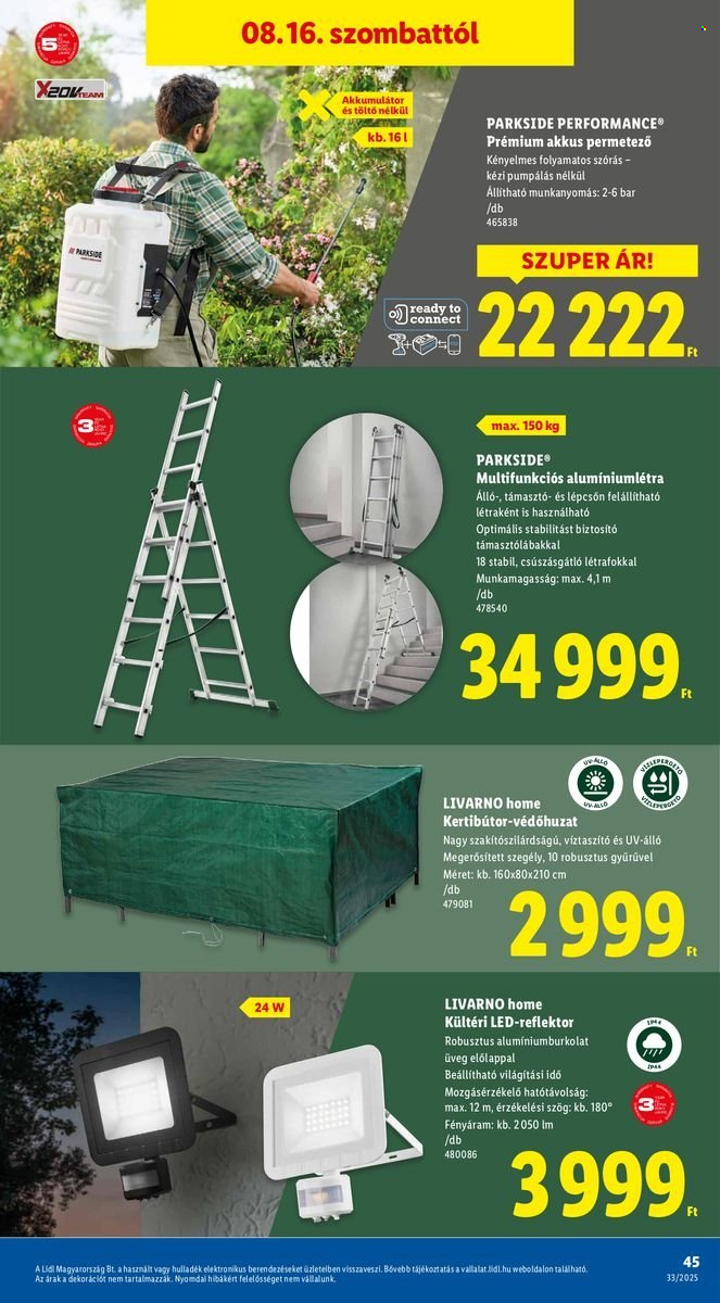 Lidl akciós újságok - 2025.08.14 - 2025.08.20. Oldal 45