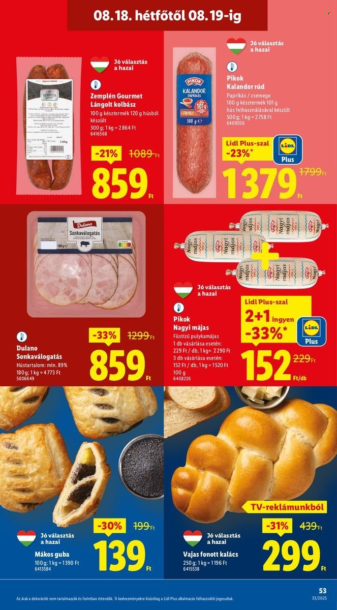 Lidl akciós újságok - 2025.08.14 - 2025.08.20. Oldal 53