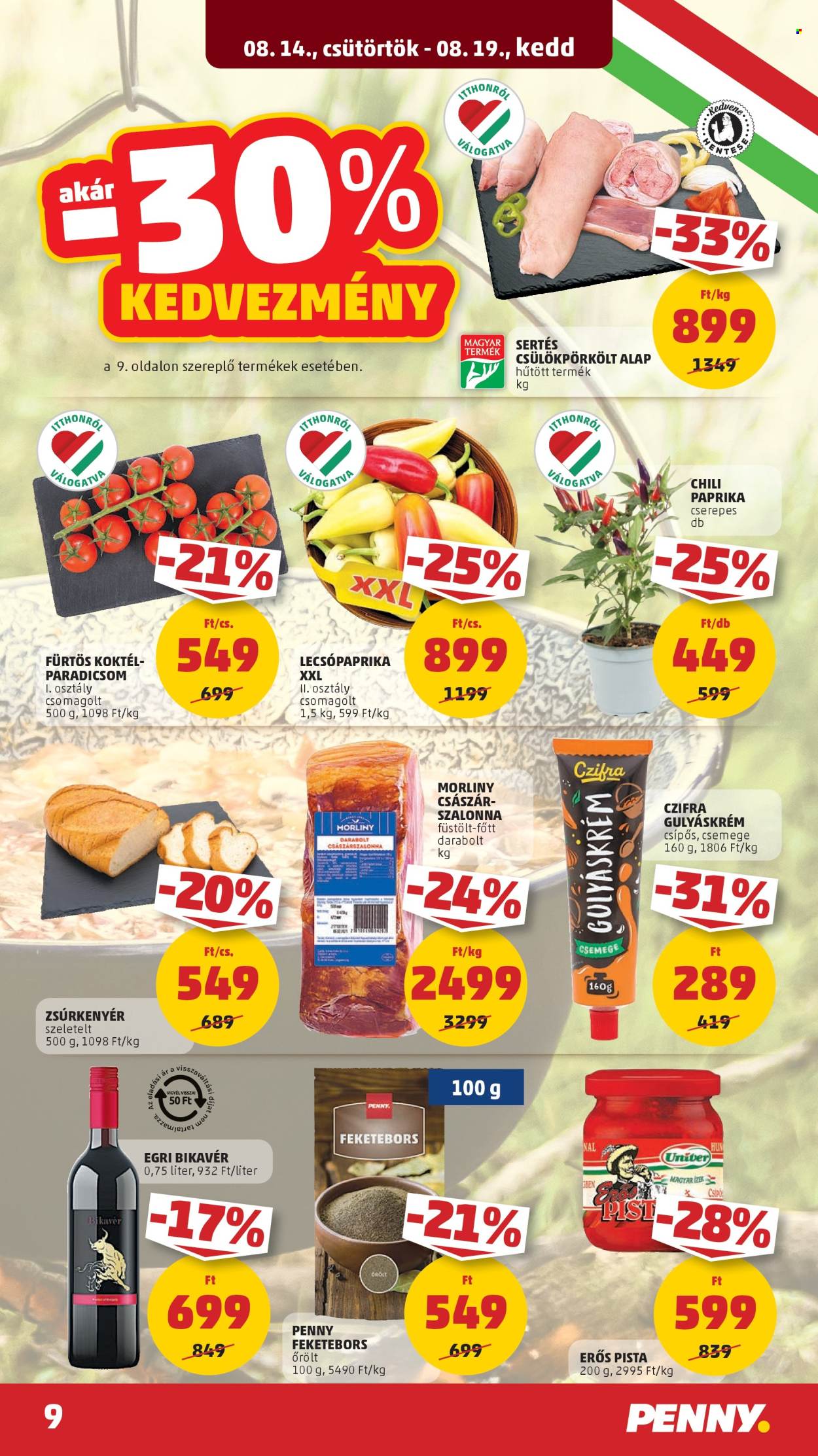 Penny Market akciós újságok - 2025.08.14 - 2025.08.19. Oldal 13