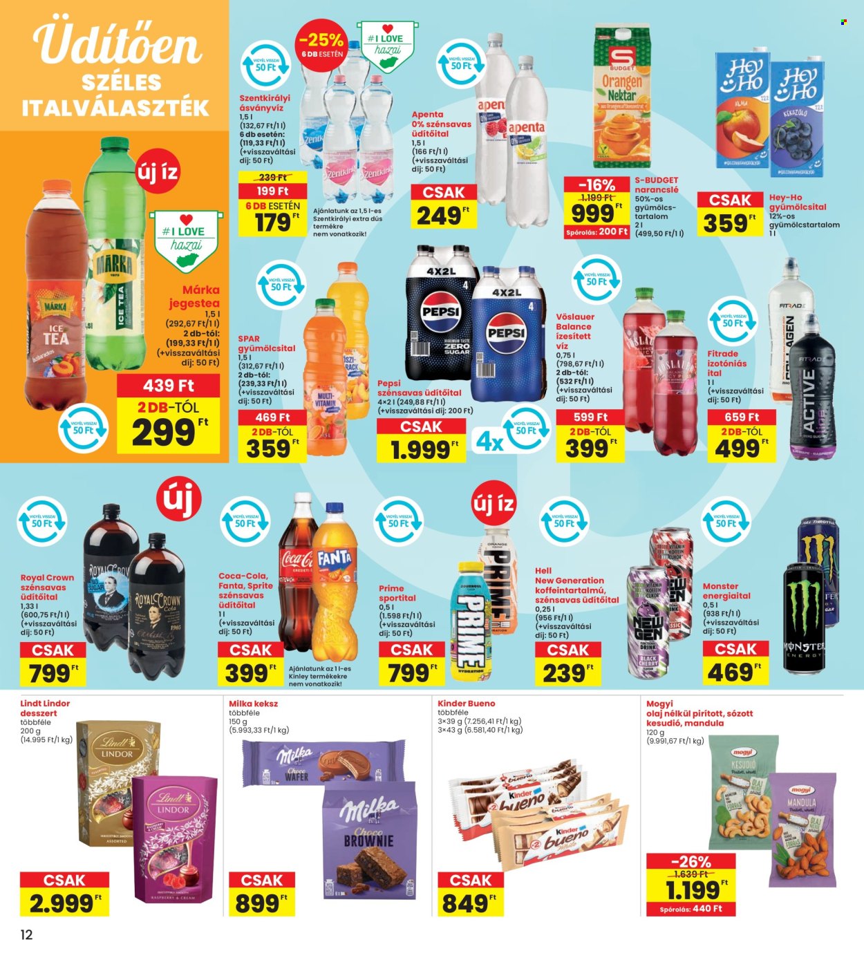 INTERSPAR akciós újságok - 2025.08.14 - 2025.08.19. Oldal 12