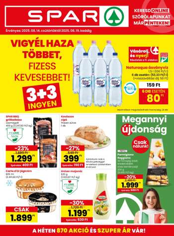 Újság SPAR - 2025.08.14 - 2025.08.19.