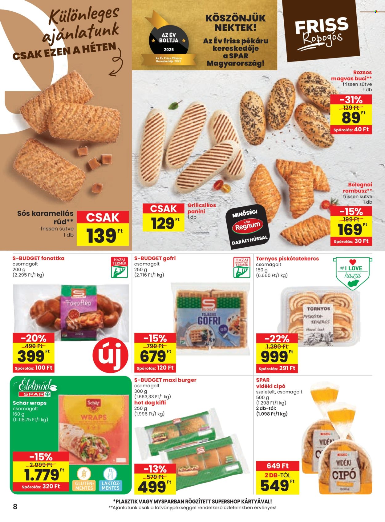 SPAR akciós újságok - 2025.08.14 - 2025.08.19. Oldal 8