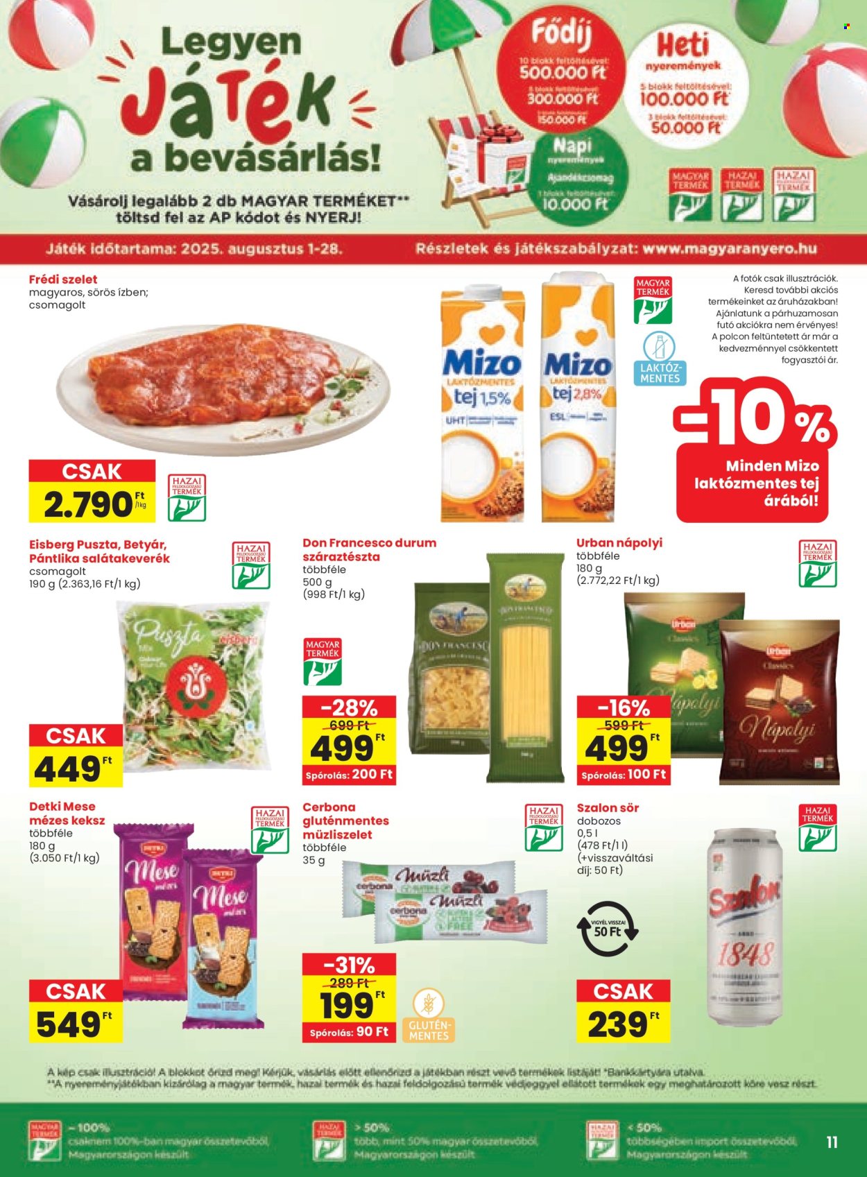 SPAR akciós újságok - 2025.08.14 - 2025.08.19. Oldal 11