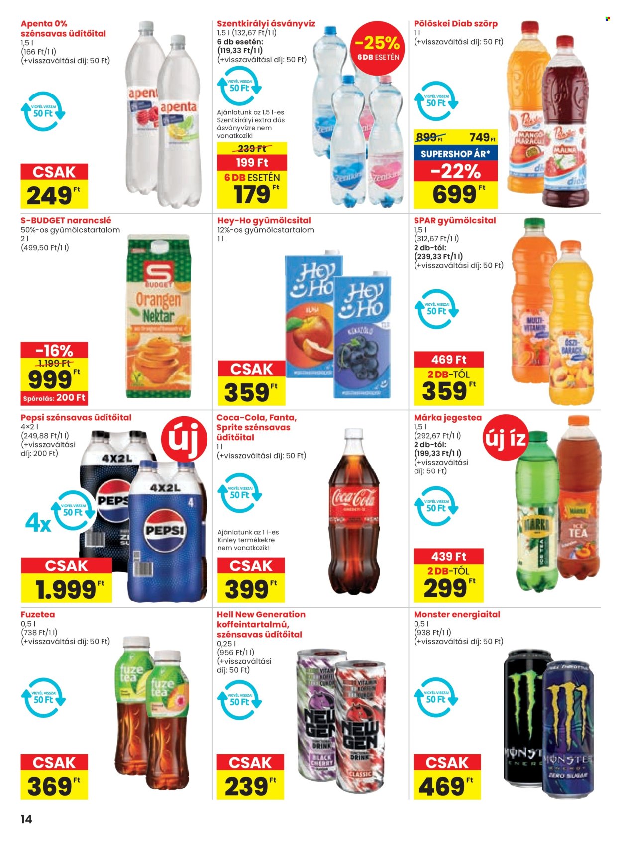 SPAR akciós újságok - 2025.08.14 - 2025.08.19. Oldal 14