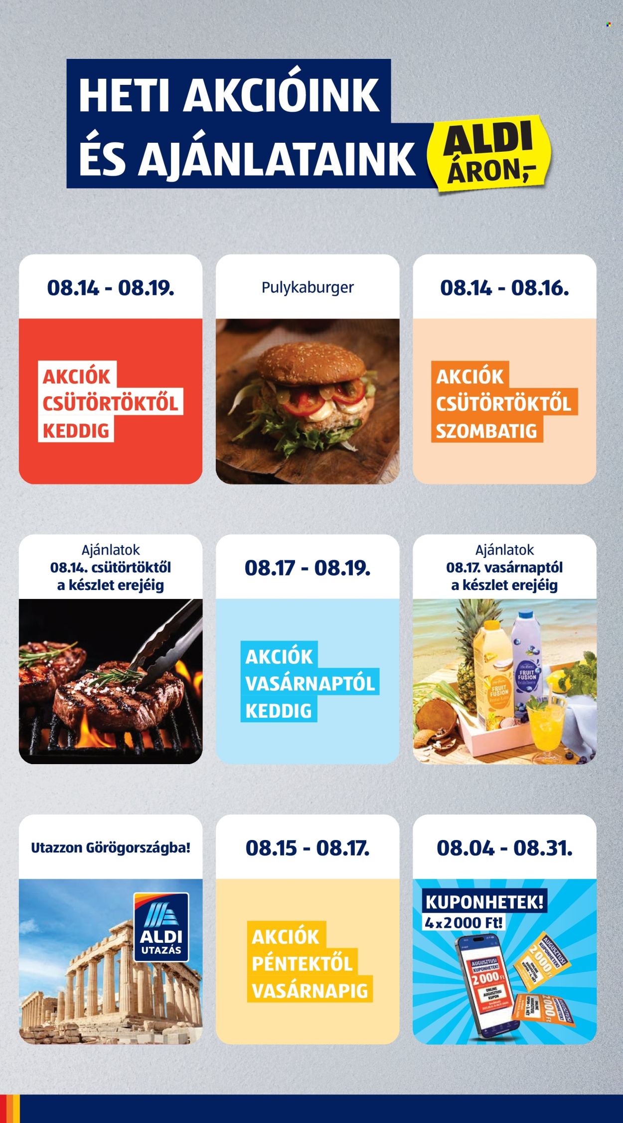Aldi akciós újságok - 2025.08.14 - 2025.08.19. Oldal 2