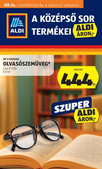 Újság Aldi - 2025.08.14 - 2025.08.19.